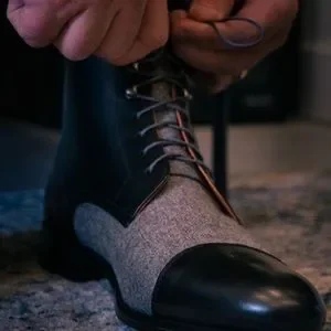 Shoes | Real Spanish Leather Jumper Boots In Black And Wool  display picture 2